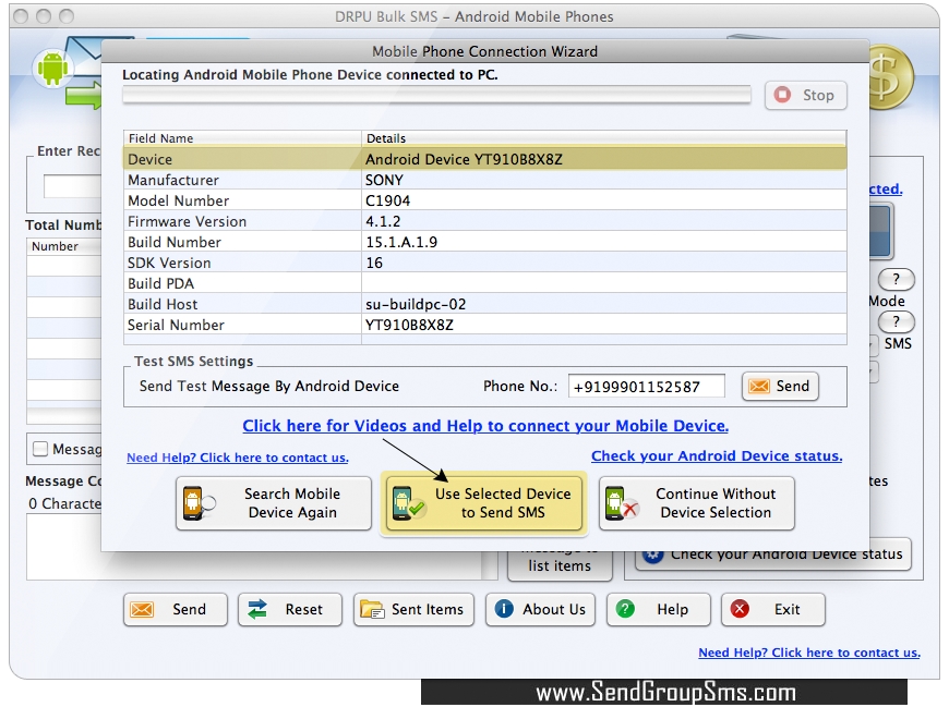 Mac Bulk SMS Software til Android mobil Mac Bulk SMS Software til Android mobil