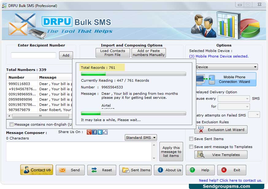SMS Software for Android Mobile
