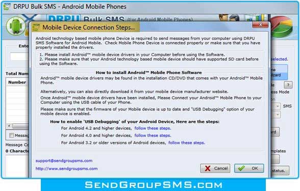 Android Mobile SMS Messaging Program