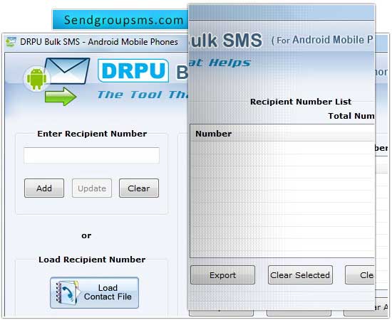 Screenshot of Send Bulk SMS Android
