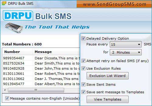 Send Group SMS Software