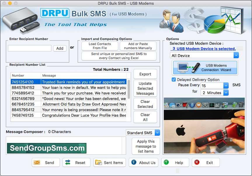 Mac Modem SMS Software