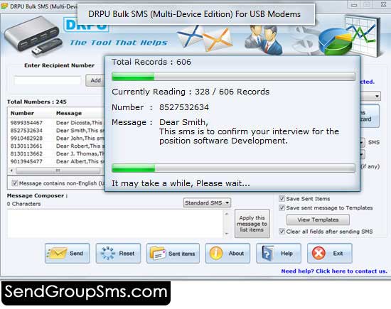 Send Bulk SMS Modem