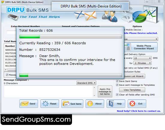 Screenshot of Servizi SMS
