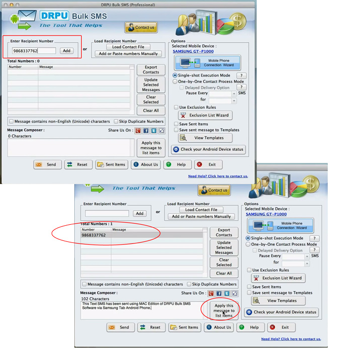 Load contacts