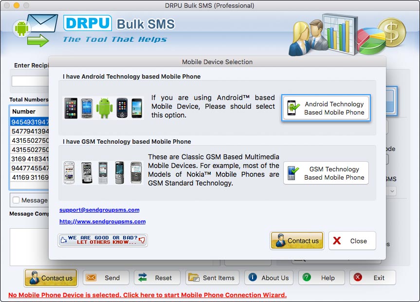 Mobile Device Selection