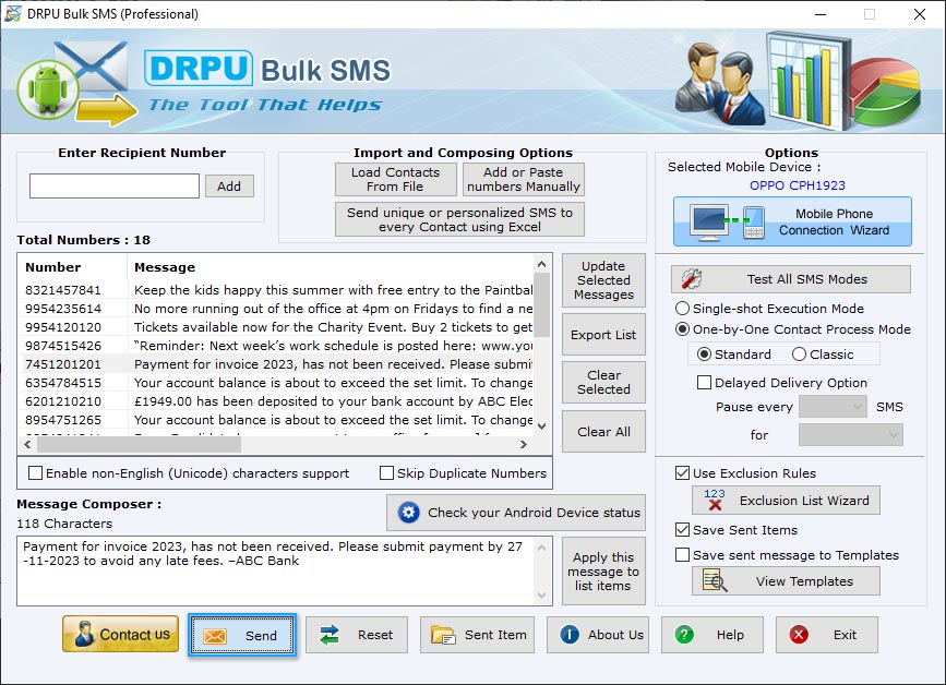How to Send Bulk SMS from Android Mobile Phone