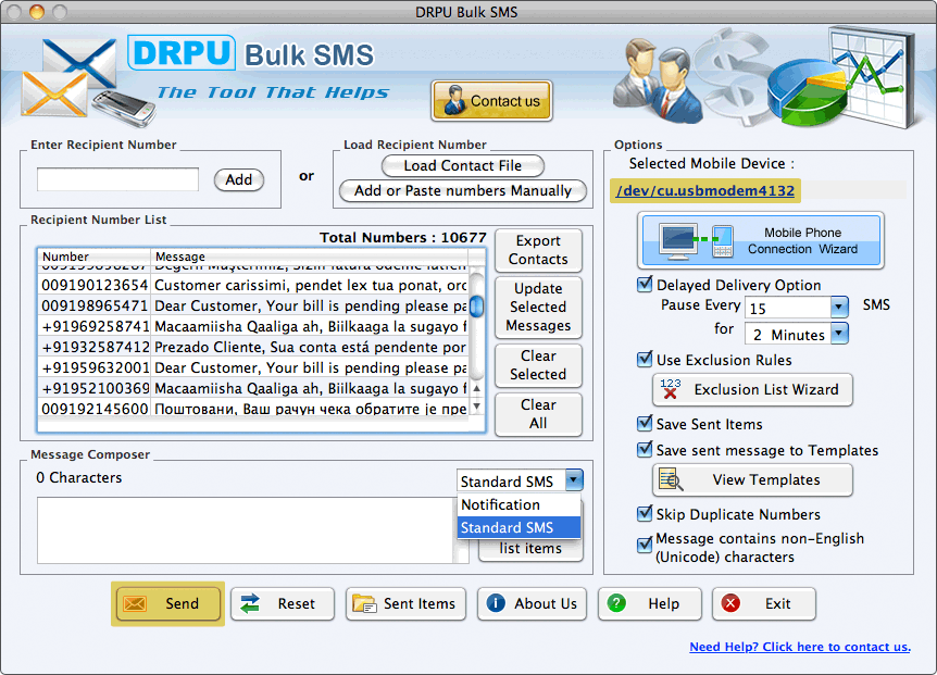 GSM Bulk SMS Software