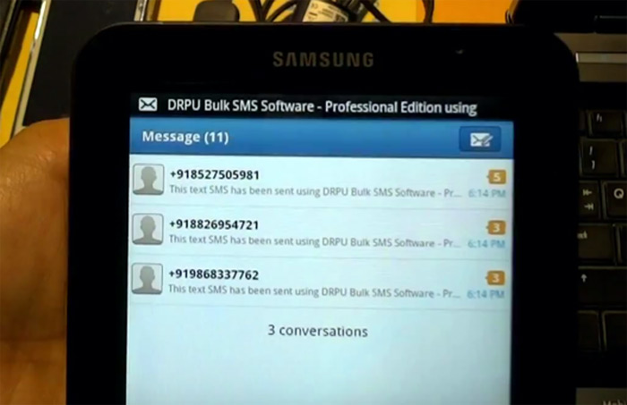 Messages are received at recipient mobile device