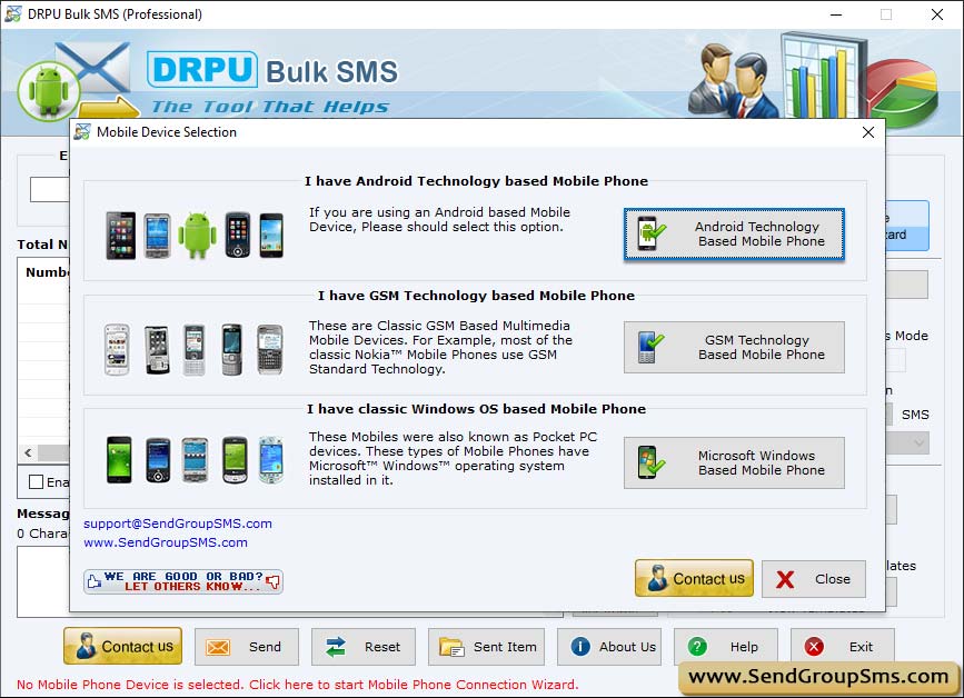 Select Android Technology Based Mobile Phone