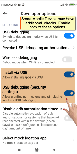 Install via USB