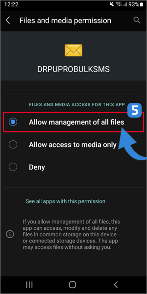 Allow Management of all files