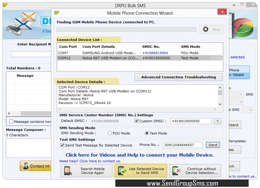 Bulk SMS Software voor mobiele GSM Bulk SMS Software voor mobiele GSM