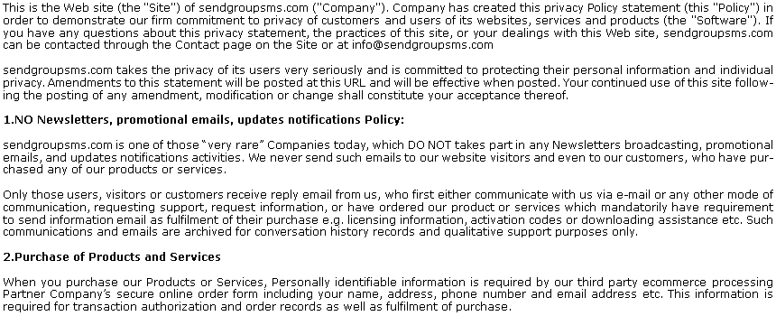 Privacy Policy