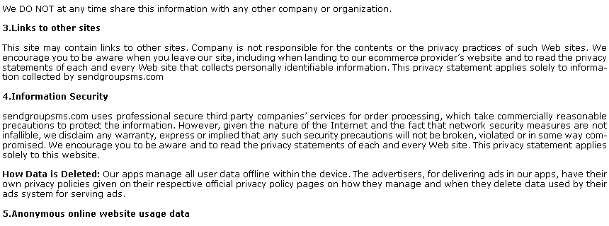 Privacy Policy