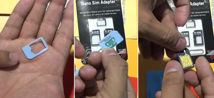 Convert micro sim card back to mini sim