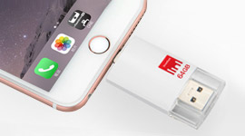 Using USB iDrive: transfer data to iPhone 6 and iPad from Windows and Mac machine
